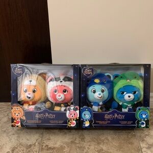 Care Bears Harry Potter 2 Sets NEW - Gryffindor Slytherin Ravenclaw Grumpy